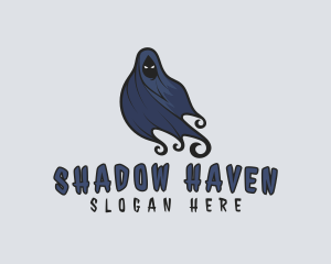 Dark - Evil Halloween Ghost logo design