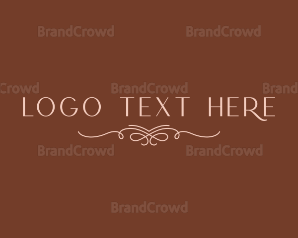 Elegant Beauty Wordmark Logo