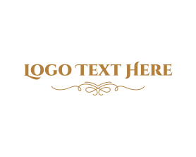 Free Elegant Golden Wordmark Logo