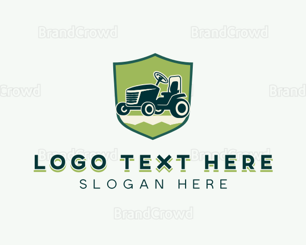 Lawn Mower Gardening Lawn Logo