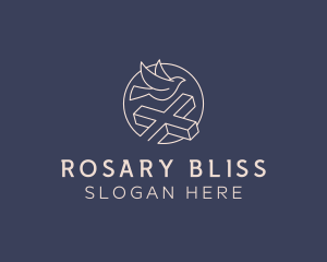 Rosary - Dove Cross Fellowship logo design
