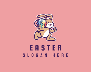 Easter Egg Bunny logo design
