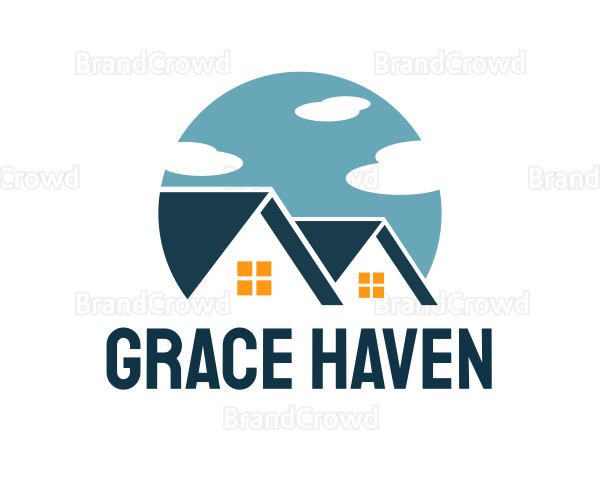 Roofing Apartment House Logo