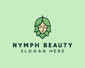 Nymph - Natural Hair Salon logo design