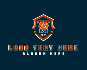 Basketball Court - Basketball League Sports logo design