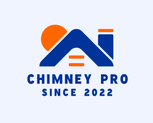 Chimney - Residential Home Roof Chimney logo design