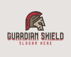Protector - Sparta Helmet Armor logo design