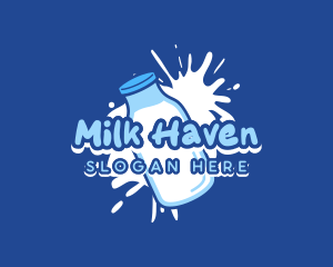 Dairy - Dairy Milk Bottle logo design