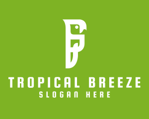 Abstract Tropical Parrot logo design