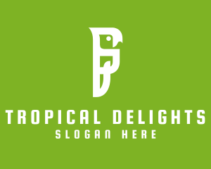 Abstract Tropical Parrot logo design