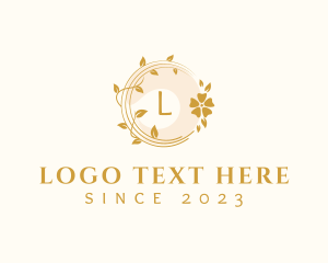 Beauty - Floral Wedding Planner Wreath logo design