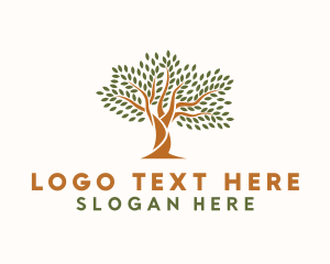 Essential - Natural Forest Tree logo design