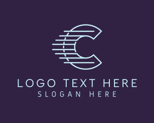 Delivery Company Letter C  Logo