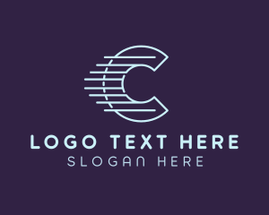 Lettermark - Delivery Company Letter C logo design