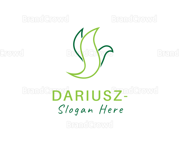 Natural Pigeon Bird Logo