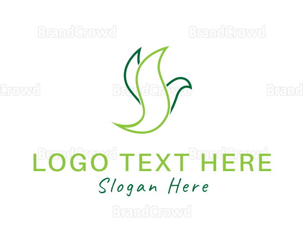 Natural Pigeon Bird Logo