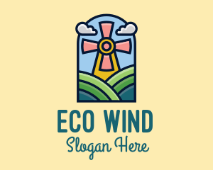 Windmill Farm House logo design