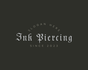 Piercing - Urban Gothic Company logo design