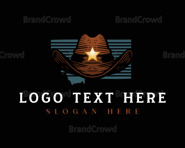 Montana Sheriff Cowboy Logo