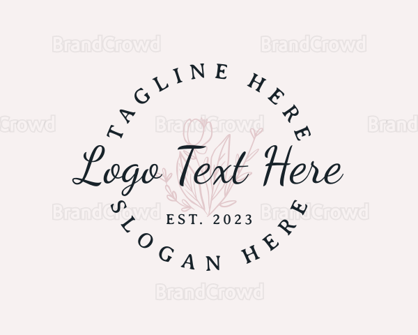 Floral Boutique Brand Logo