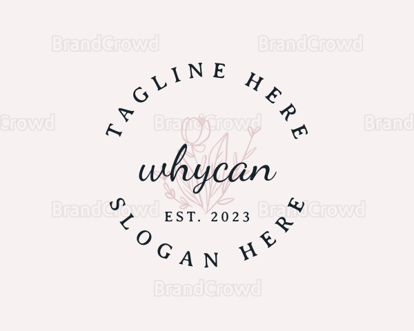 Floral Boutique Brand Logo