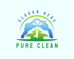  Pressure Washing Cleaning Splash logo design