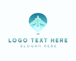 Shipping - Courier Plane Shipping logo design