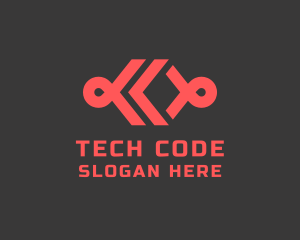 Software Coding Bracket logo design