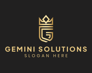 Elegant Letter G Crown logo design