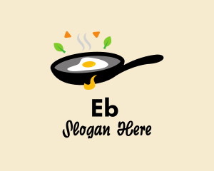 Fried Egg Skillet Pan Logo
