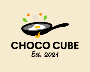 Kitchenware - Fried Egg Skillet Pan logo design