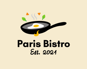 Fried Egg Skillet Pan logo design