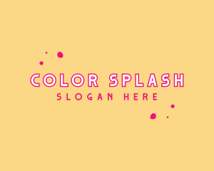 Quirky Paint Blob logo design