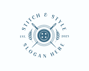 Elegant Needle Stitching logo design