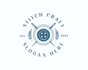 Elegant Needle Stitching logo design