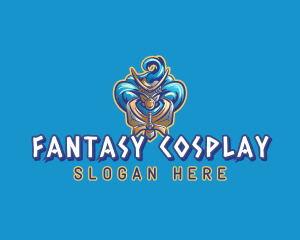 Cosplay - Knight Sword Gaming logo design