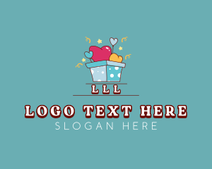 Gift Box - Balloon Gift Box logo design