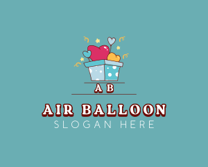 Balloon - Balloon Gift Box logo design