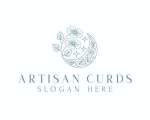 Artisanal Flower Moon logo design