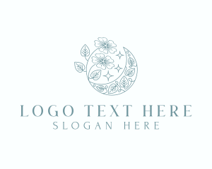 Yoga - Artisanal Flower Moon logo design