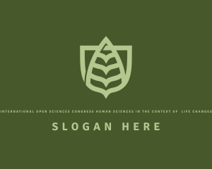 Produce - Nature Leaf Shield logo design
