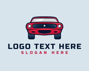 Old School - Automotive Sedan Car logo design