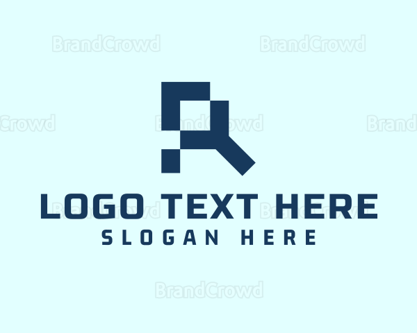 Digital Tech Letter R Logo
