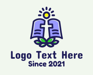 Church - Nature Bible Sun logo design