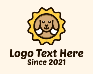 Veterinary - Brown Dog Stamp logo design