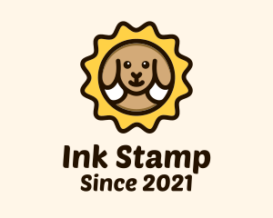 Brown Dog Stamp logo design