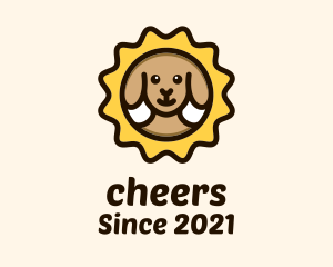 Pet Rescue - Brown Dog Stamp logo design