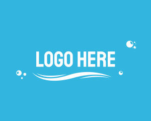 Water Supply - Water Bubbles Wave logo design