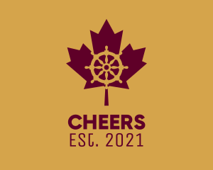 Seafarer - Maple Leaf Helm logo design