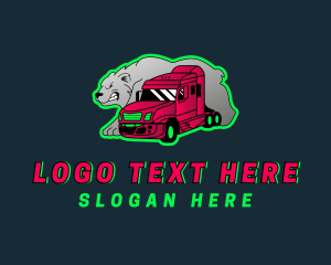 Freight - Tough Bear Truck logo design